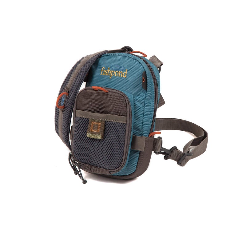 fishpond San Juan Vertical Fly Fishing Chest Pack, Fits up to Two Tackle or Fly Boxes, Lightweight Fishing Bag with Padded Neck Strap â€“ Tidal Blue - Image 5